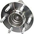 Front and Rear, Driver and Passenger Side Wheel Hub, 6 Lugs, With Bearing, With Sensor