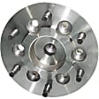 Front, Driver and Passenger Side Wheel Hub, 6 Lugs, With Bearing, Without Sensor, RWD