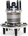 Rear, Driver and Passenger Side Wheel Hub, 5 Lugs, With Bearing, With Sensor