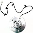 Rear, Driver and Passenger Side Wheel Hub, 5 Lugs, With Bearing, With Sensor