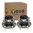 2007-2017 Jeep Compass - Rear, Driver and Passenger Side Wheel Hub, 5 Lugs, With Bearing, FWD