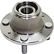 Rear, Driver and Passenger Side Wheel Hub, 4 Lugs, With Bearing