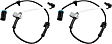 Front, Driver and Passenger Side ABS Speed Sensor Set of 2