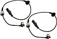 Front, Driver and Passenger Side ABS Speed Sensor Set of 2