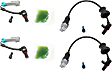Front and Rear, Driver and Passenger Side ABS Speed Sensors