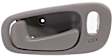 Front and Rear, Driver and Passenger Side Interior Door Handles, Gray, With Door Lock Hole, For Models With Power Door Locks