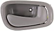 Front and Rear, Driver and Passenger Side Interior Door Handles, Gray, Without Door Lock Hole, For Models With Manual Door Locks