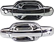 Front, Driver and Passenger Side Chrome Exterior Door Handle, With Key Hole