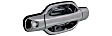 Front, Driver and Passenger Side Chrome Exterior Door Handle, With Key Hole