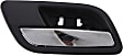 2013 Chevrolet Tahoe - Front and Rear, Driver and Passenger Side Chrome Lever with Black Bezel Interior Door Handle, Without Door Lock Hole