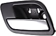 2013 Chevrolet Tahoe - Front and Rear, Driver and Passenger Side Chrome Lever with Black Bezel Interior Door Handle, Without Door Lock Hole