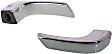Front, Driver and Passenger Side Interior Door Handles, Chrome, With door lock button
