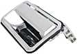 Front and Rear, Driver and Passenger Side Exterior Door Handles, Chrome, Front Driver and Passenger Side - With Key Hole; Rear Driver and Passenger Side - Without Key Hole