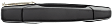 Front and Rear, Driver and Passenger Side Exterior Door Handles, Textured Black, Front Driver and Passenger Side - With Key Hole; Rear Driver and Passenger Side - Without Key Hole