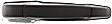 Front and Rear, Driver and Passenger Side Exterior Door Handles, Textured Black, Front Driver and Passenger Side - With Key Hole; Rear Driver and Passenger Side - Without Key Hole
