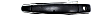 Front, Driver and Passenger Side Textured Black Exterior Door Handle, With Key Hole