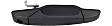Front, Driver and Passenger Side Textured Black Exterior Door Handle, With Key Hole