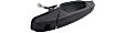 Front, Driver and Passenger Side Textured Black Exterior Door Handle, With Key Hole