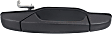2007-2014 GMC Sierra 2500 HD - Front and Rear, Driver and Passenger Side Exterior Door Handles, Textured Black, Front Driver Side - With Key Hole; Front Passenger Side and Rear Driver and Passenger Side - Without Key Hole