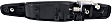 2007-2014 GMC Sierra 2500 HD - Front and Rear, Driver and Passenger Side Exterior Door Handles, Textured Black, Front Driver Side - With Key Hole; Front Passenger Side and Rear Driver and Passenger Side - Without Key Hole