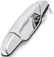 Front and Rear, Driver and Passenger Side Chrome Exterior Door Handle, Front Driver and Passenger Side - With Key Hole; Rear Driver and Passenger Side - Without Key Hole