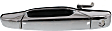 Front, Driver and Passenger Side Exterior Door Handles, Chrome, with Keyhole, without Keyless Entry