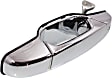 Front and Rear, Driver and Passenger Side Chrome Exterior Door Handle, Front Driver Side - With Key Hole; Front Passenger Side or Rear Driver or Passenger Side - Without Key Hole