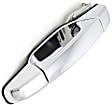 Front, Driver and Passenger Side Chrome Exterior Door Handle, Front Driver Side - With Key Hole; Rear Driver Side - Without Key Hole