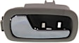 Front and Rear, Driver and Passenger Side Gray bezel with chrome lever Interior Door Handle, Sedan