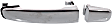 Front and Rear, Driver and Passenger Side Exterior Door Handles, Chrome, Front Driver Side - With Key Hole; Front Passenger Side and Rear Driver and Passenger Side - Without Key Hole