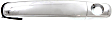 Front and Rear, Driver and Passenger Side Exterior Door Handles, Chrome, Front Driver Side - With Key Hole; Front Passenger Side and Rear Driver and Passenger Side - Without Key Hole