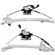 Front And Rear, Driver Side Power Window Regulator, With Motor