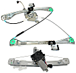 Front And Rear, Driver Side Power Window Regulator, With Motor