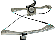 Front And Rear, Driver Side Power Window Regulator, With Motor