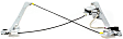 Front, Driver and Passenger Side Power Window Regulator, With Motor