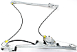 Front, Driver and Passenger Side Power Window Regulator, With Motor
