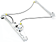 Front, Driver and Passenger Side Power Window Regulator, With Motor