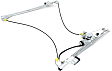 Front, Driver and Passenger Side Power Window Regulator, With Motor