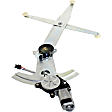 Front, Driver and Passenger Side Power Window Regulator, With Motor