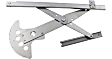 Front, Driver and Passenger Side Power Window Regulator, Without Motor