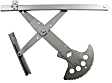Front, Driver and Passenger Side Power Window Regulator, Without Motor