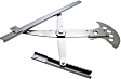 Front, Driver and Passenger Side Power Window Regulator, Without Motor