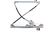 Front, Driver and Passenger Side Manual Window Regulator, Without Motor
