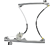 Front, Driver and Passenger Side Manual Window Regulator, Without Motor