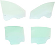 Front and Rear, Driver and Passenger Side Door Glasses, Green Tint, Replaces NAGS No. DD11782 GTNN, DD11783 GTNN, DD11784 GTNN, DD11785 GTNN