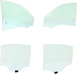 2001 Chevrolet Malibu - Front and Rear, Driver and Passenger Side Door Glass, Sedan, 4-Door, Green Tint, DD09181 GTNN, DD09182 GTNN, DD09183 GTYN, DD09184 GTYN
