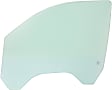 Front, Driver and Passenger Side Door Glasses, Green Tint, Replaces NAGS No. DD12192 GTNN, DD12193 GTNN