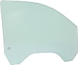 Front, Driver and Passenger Side Door Glasses, Green Tint, Replaces NAGS No. DD12192 GTNN, DD12193 GTNN