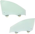 Front, Driver and Passenger Side Door Glasses, Green Tint, Replaces NAGS No. DD12169 GTYN, DD12170 GTYN