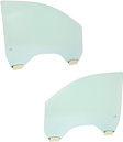 Front, Driver and Passenger Side Door Glasses, Green Tint, Laminated, Replaces NAGS No. DD12375 GTYN, DD12376 GTYN